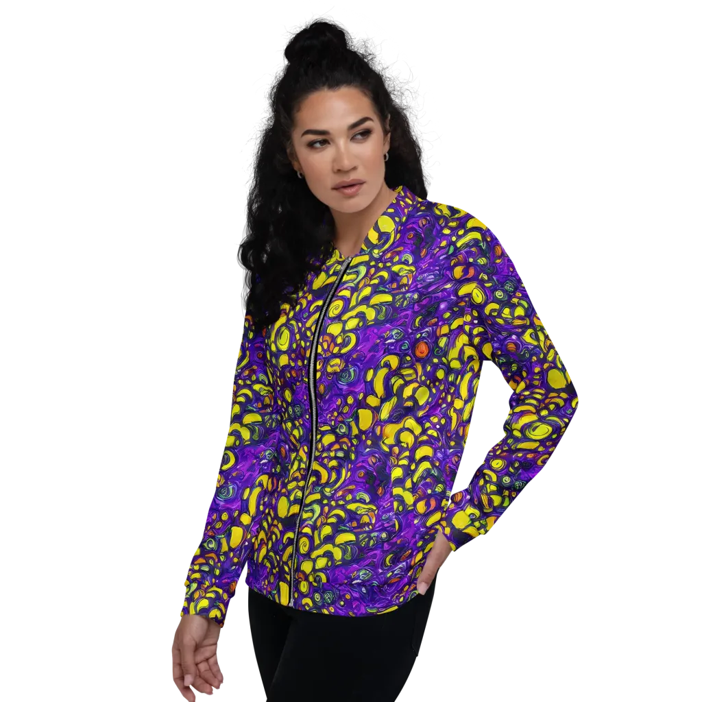 Lemon Labyrinth on Bomber Jacket — Left