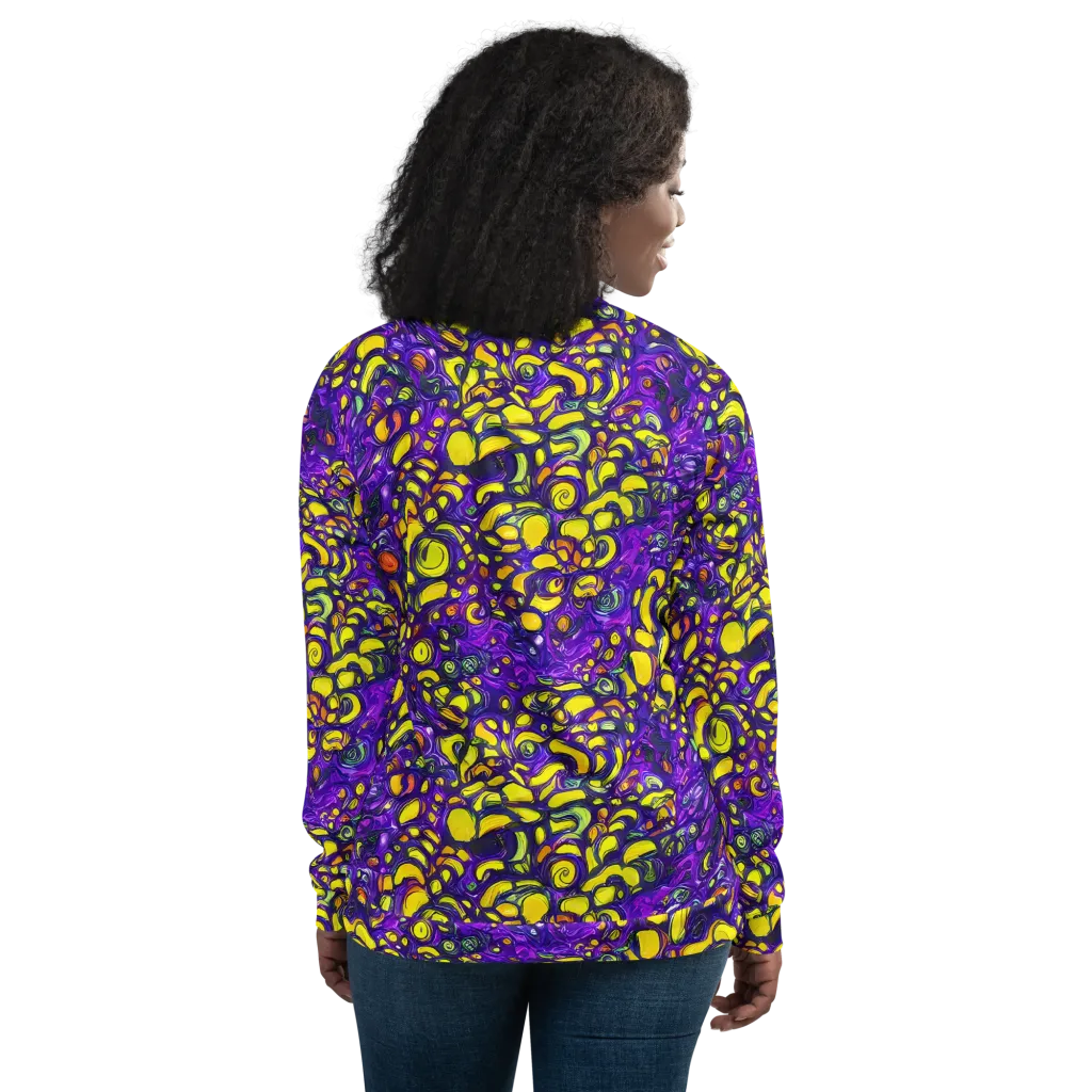 Lemon Labyrinth on Bomber Jacket — Back