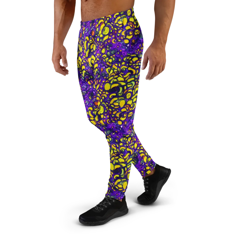 Lemon Labyrinth on Men's Joggers — Left