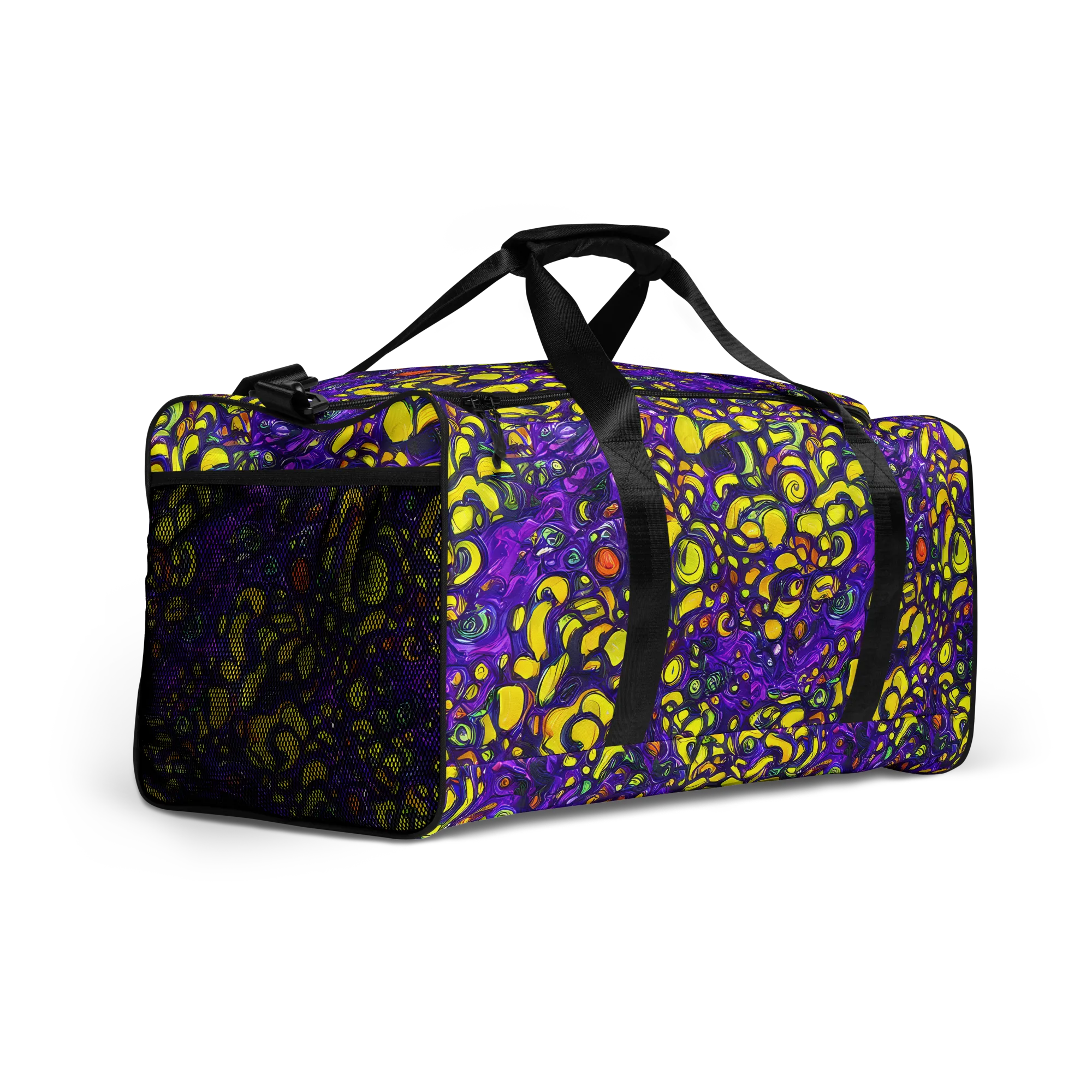 Lemon Labyrinth on Duffle Bag — Right Front
