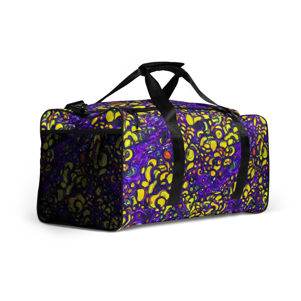 Lemon Labyrinth on Duffle Bag — Right Front