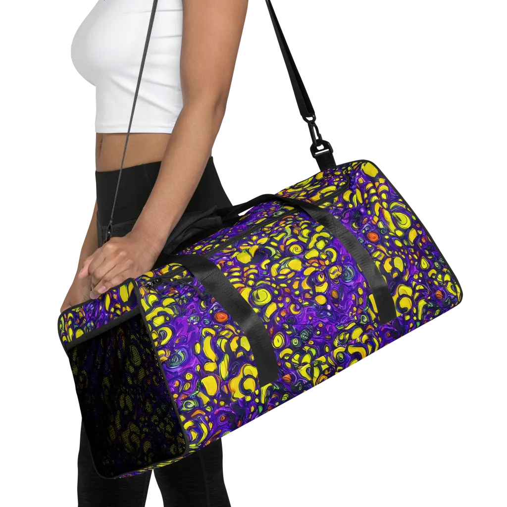 Lemon Labyrinth on Duffle Bag — Front
