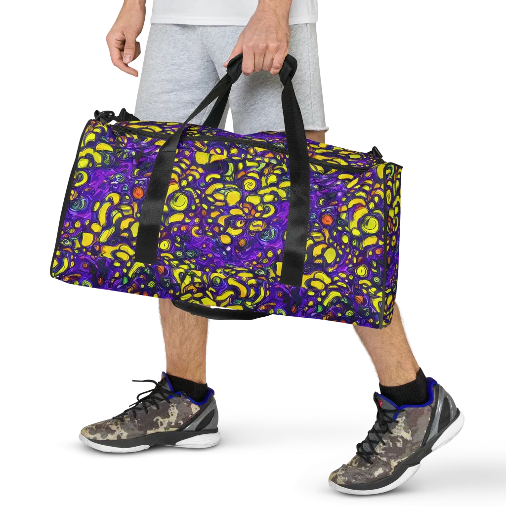 Lemon Labyrinth on Duffle Bag — Front