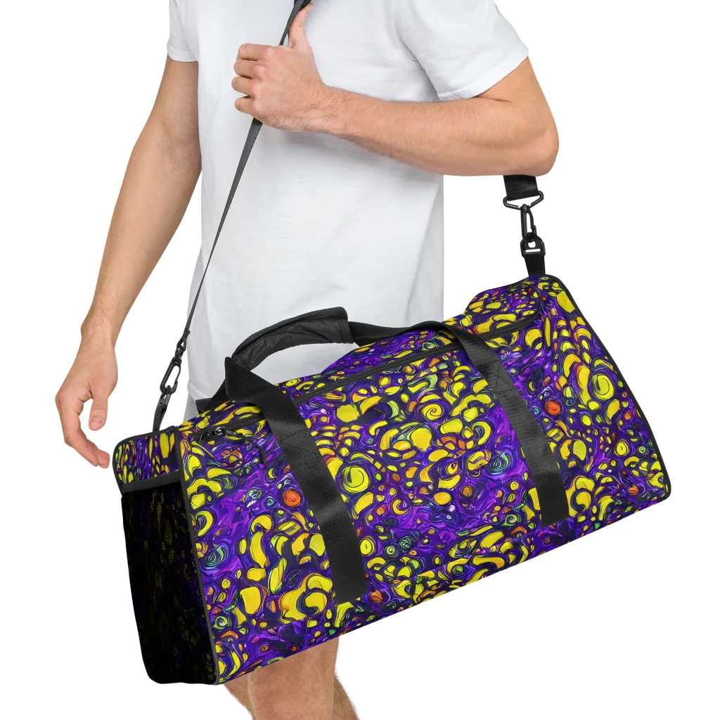 Lemon Labyrinth on Duffle Bag — Right Front