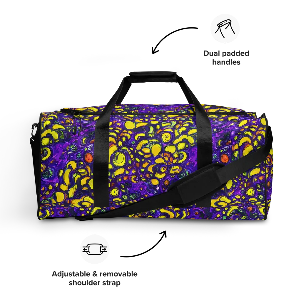 Lemon Labyrinth on Duffle Bag — Front