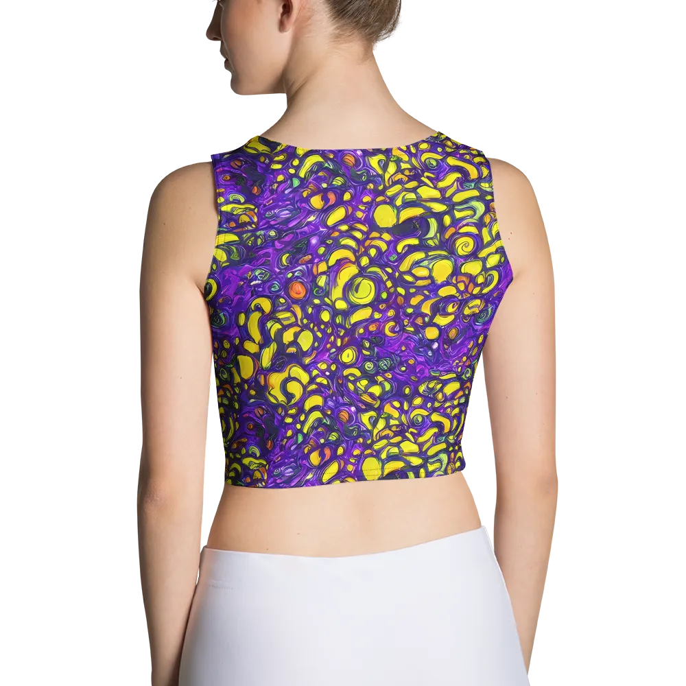 Lemon Labyrinth on Crop Top — Back