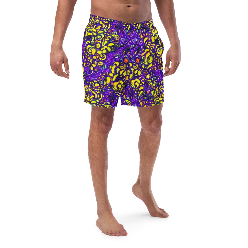 Lemon Labyrinth on Swim Trunks — Front