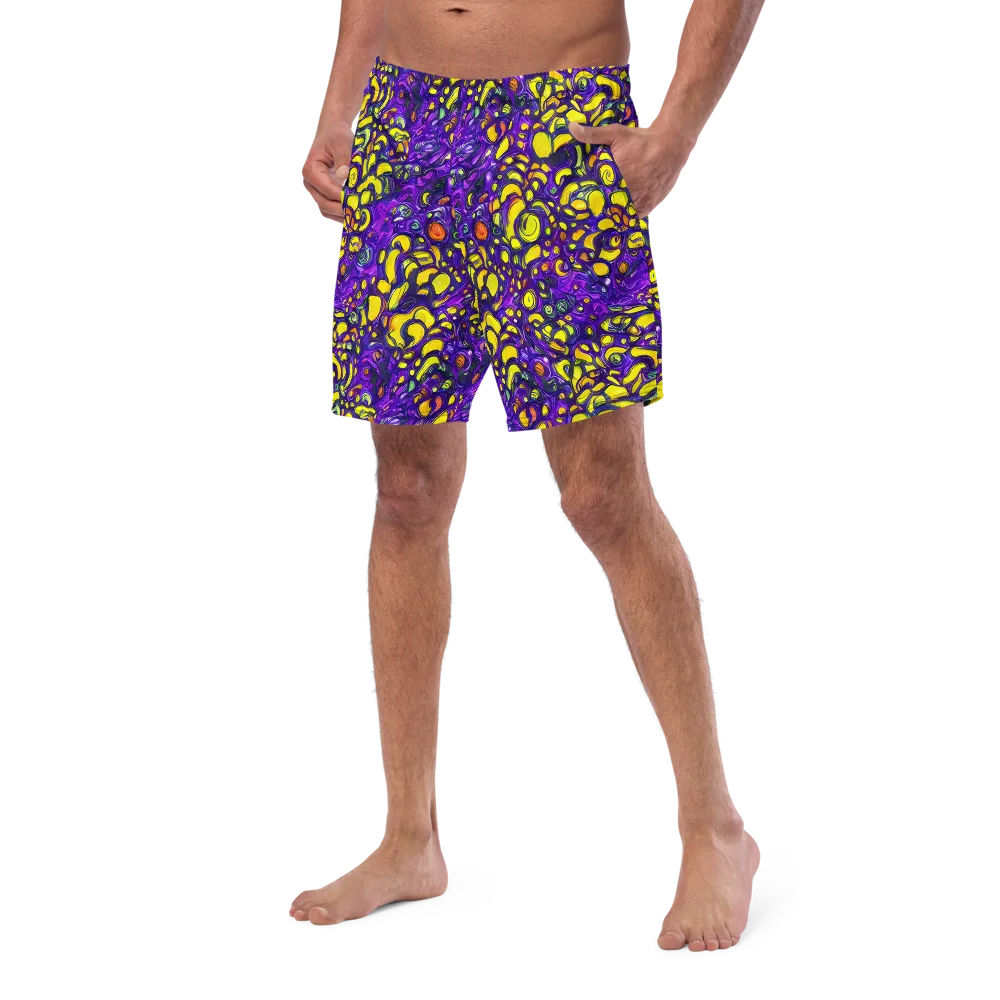 Lemon Labyrinth on Swim Trunks — Left Front