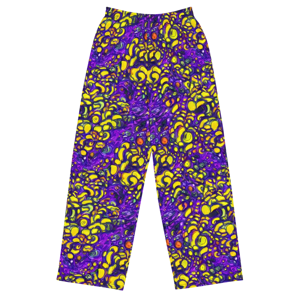 Lemon Labyrinth on Wide-Leg Pants — Front