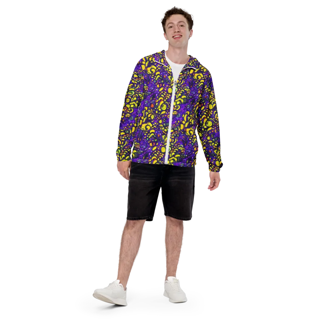 Lemon Labyrinth on Men's Windbreaker — Front