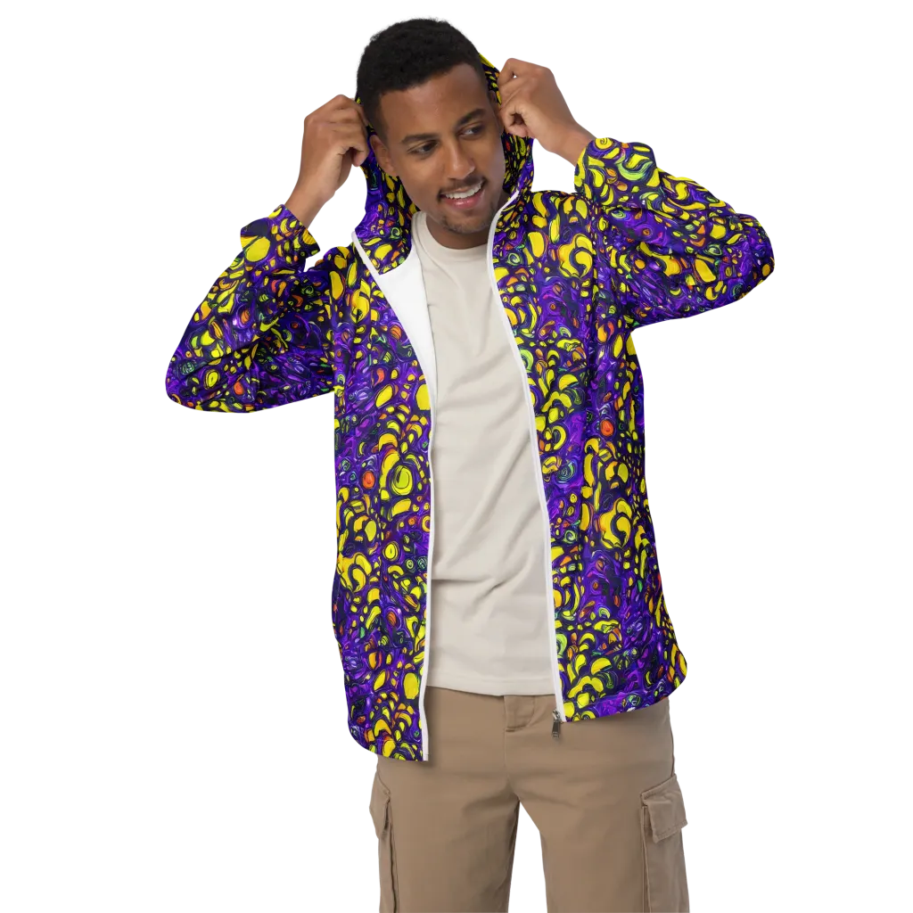 Lemon Labyrinth on Men's Windbreaker — Front