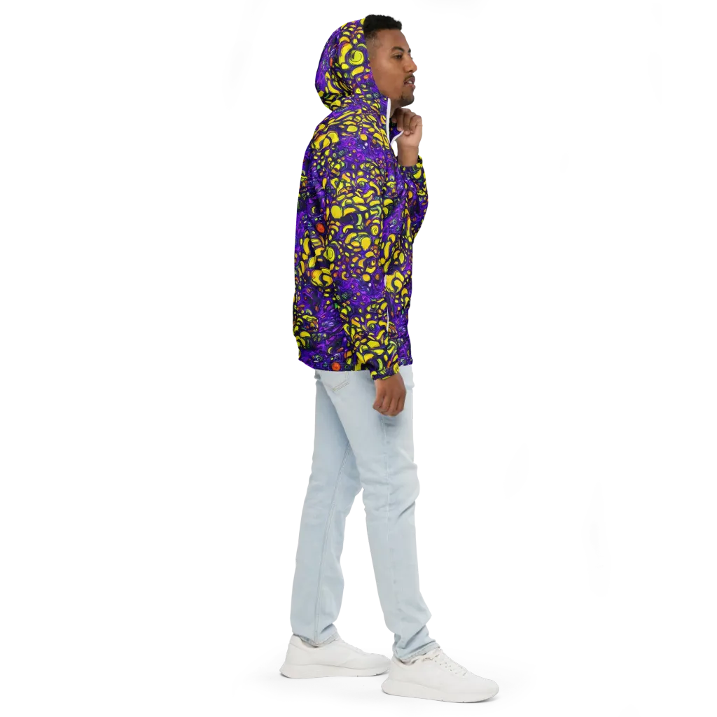 Lemon Labyrinth on Men's Windbreaker — Right