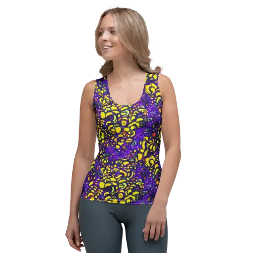 Lemon Labyrinth on a Women's Tank Top
