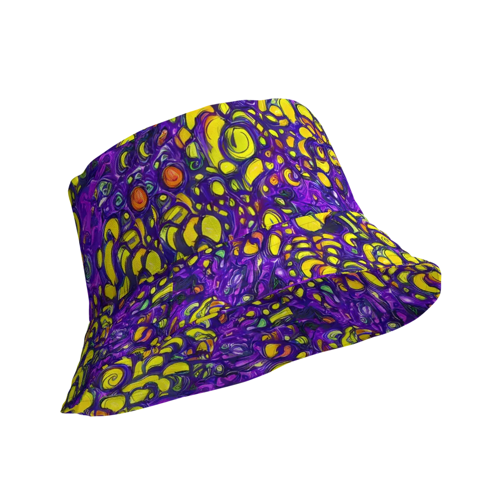 Lemon Labyrinth on Reversible Bucket Hat — Product details Outside