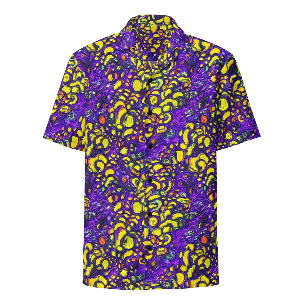 Lemon Labyrinth on Button Shirt — Front