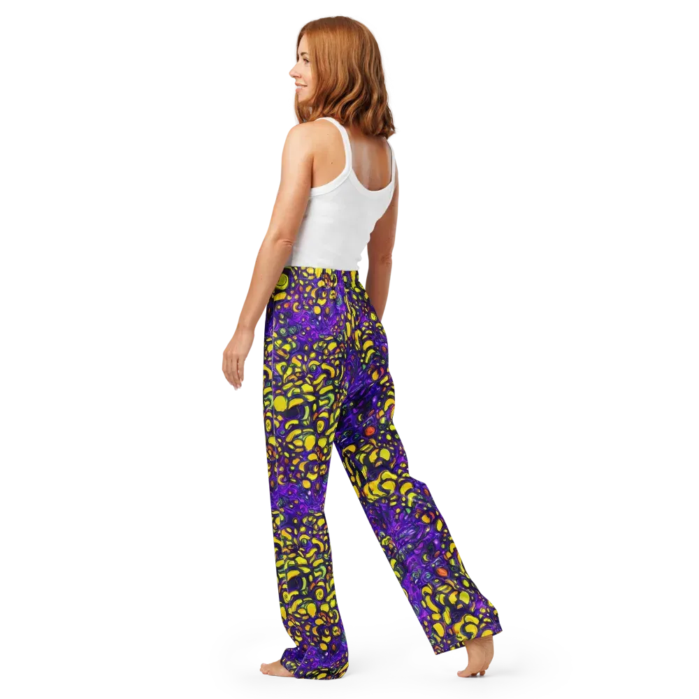 Lemon Labyrinth on Women's Pajama Pants — Back