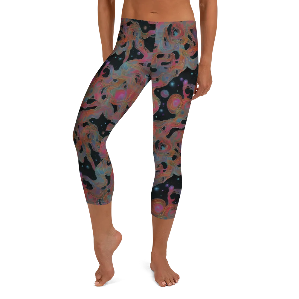 Planetary Drift on Capri Leggings — Front