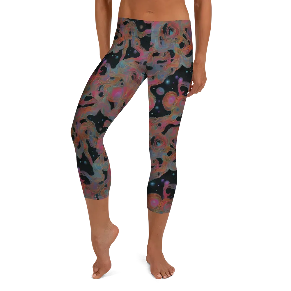 Planetary Drift on Capri Leggings — Front