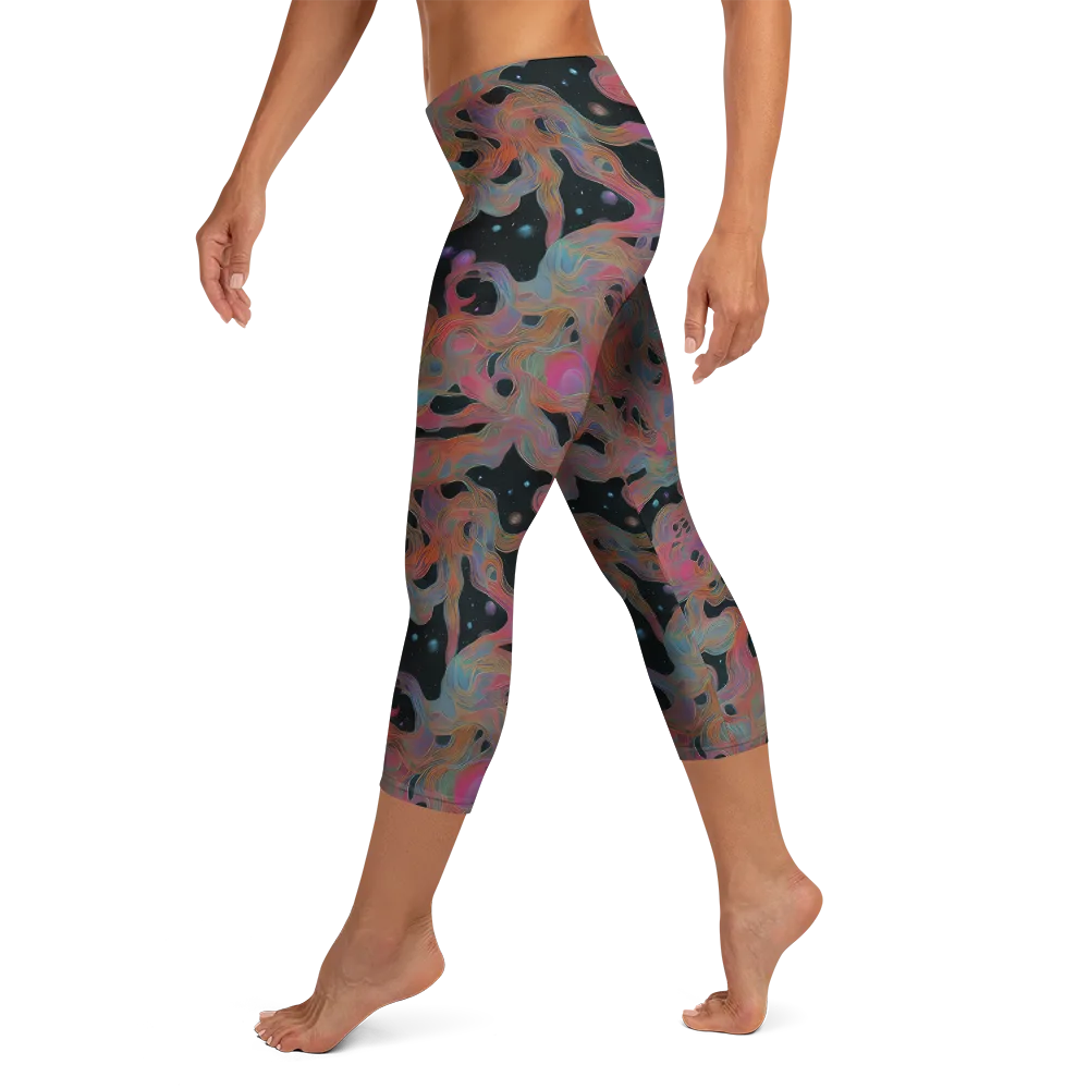 Planetary Drift on Capri Leggings — Left