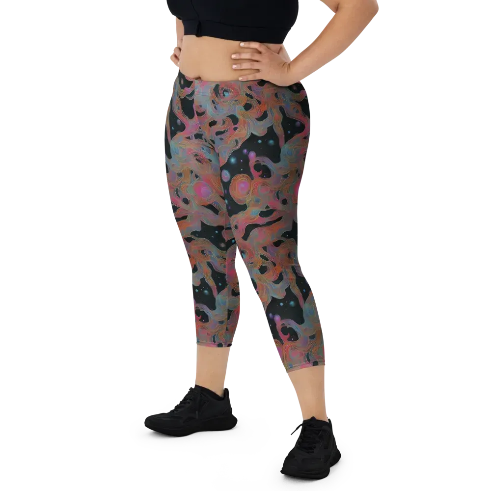 Planetary Drift on Capri Leggings — Front