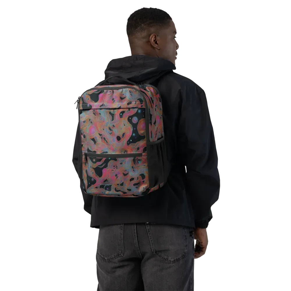 Planetary Drift on Utility Backpack — Back