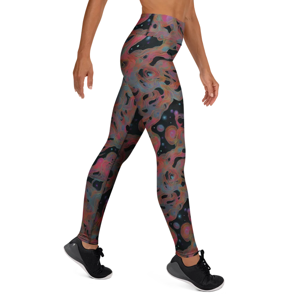 Planetary Drift on Yoga Leggings — Right