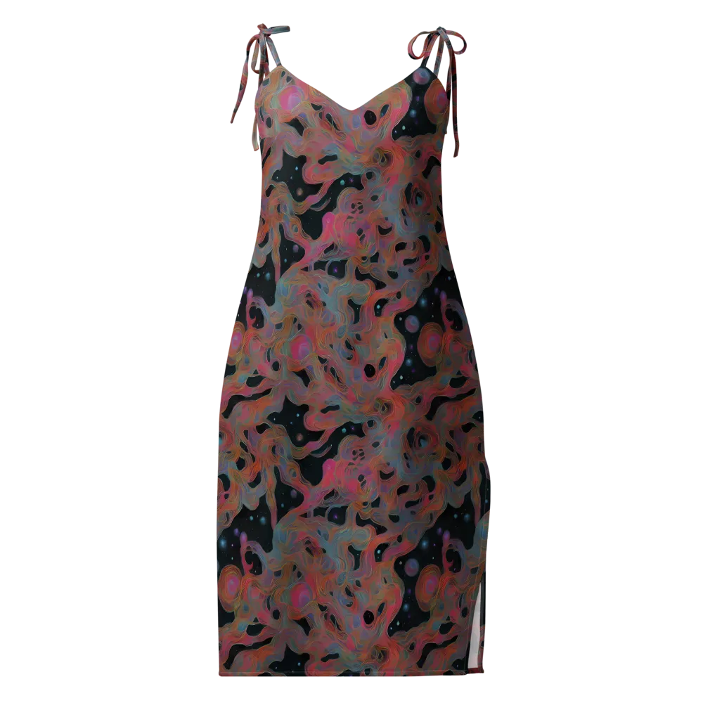 Planetary Drift on Slip Dress — Front