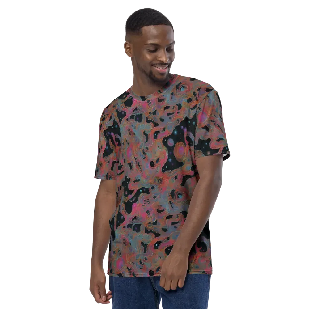 Planetary Drift on Men's Crew Neck T-Shirt — Left