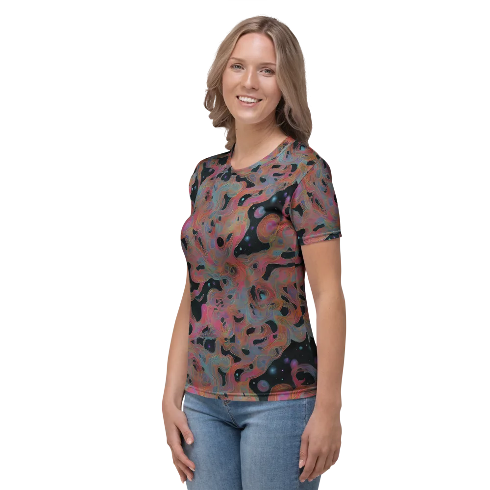 Planetary Drift on Women's Crew Neck T-Shirt — Left