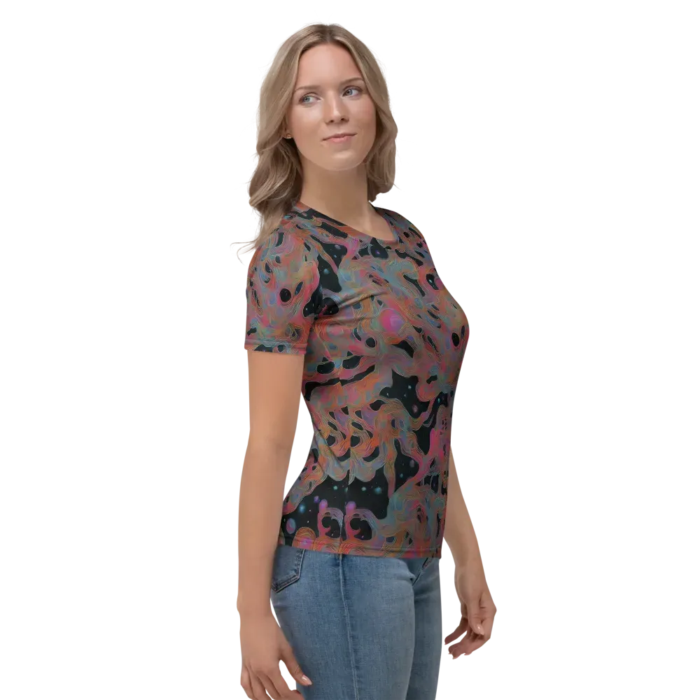 Planetary Drift on Women's Crew Neck T-Shirt — Right