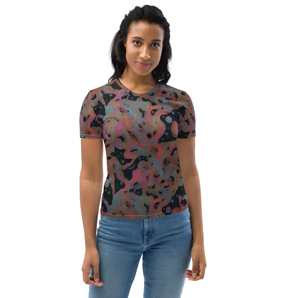 Planetary Drift on Women's Crew Neck T-Shirt — Front