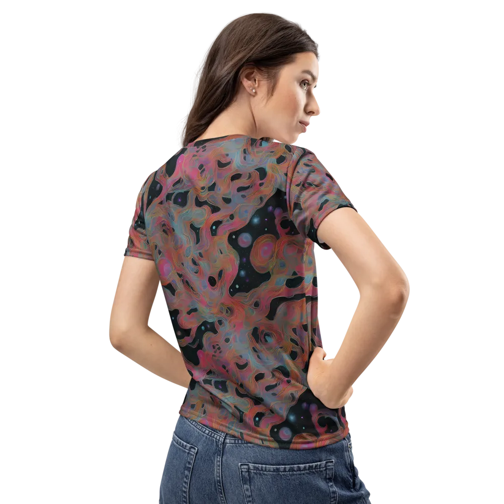 Planetary Drift on Women's Crew Neck T-Shirt — Back