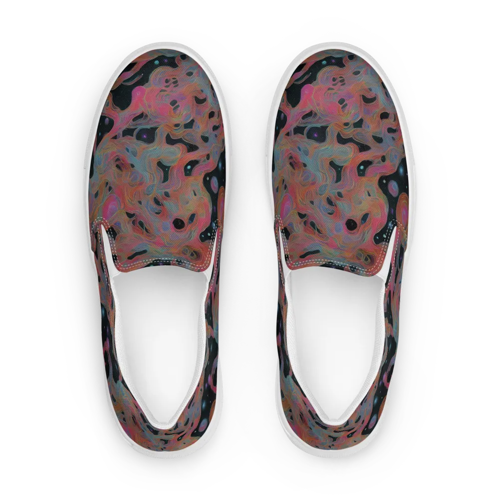 Planetary Drift on Men's Slip-On Canvas Shoes — Front