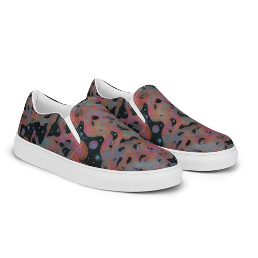 Planetary Drift on a Men's Slip-On Canvas Shoes