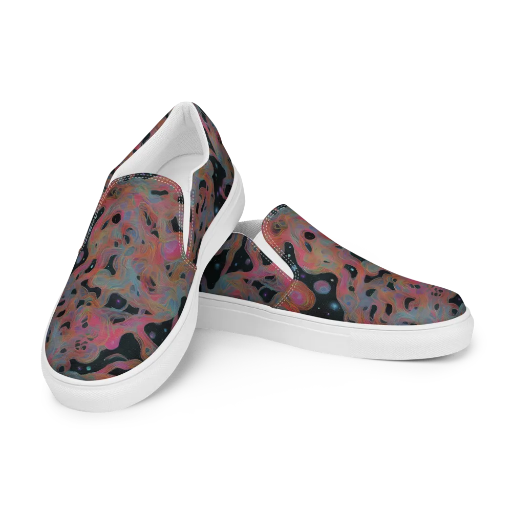 Planetary Drift on Men's Slip-On Canvas Shoes — Left Front