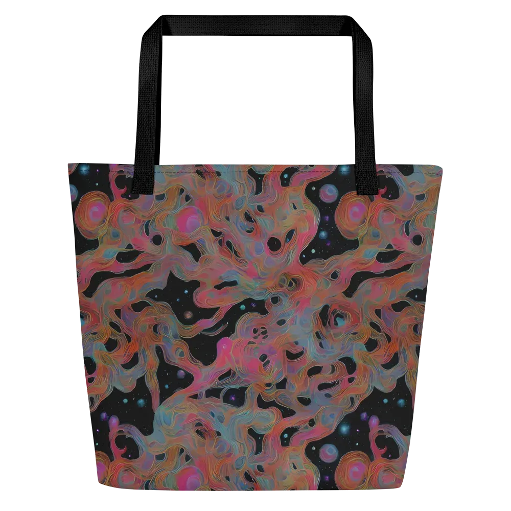 Planetary Drift on Large Tote Bag W/ Pocket — Front