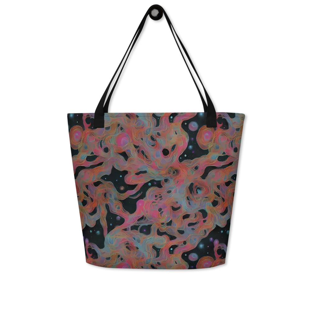 Planetary Drift on Large Tote Bag W/ Pocket — Front