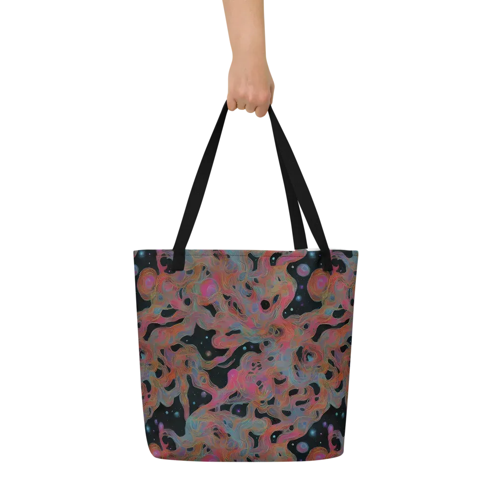 Planetary Drift on Large Tote Bag W/ Pocket — Front