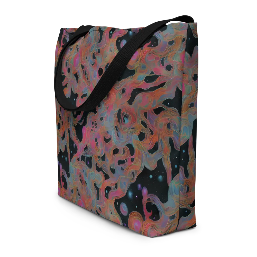 Planetary Drift on Large Tote Bag W/ Pocket — Front