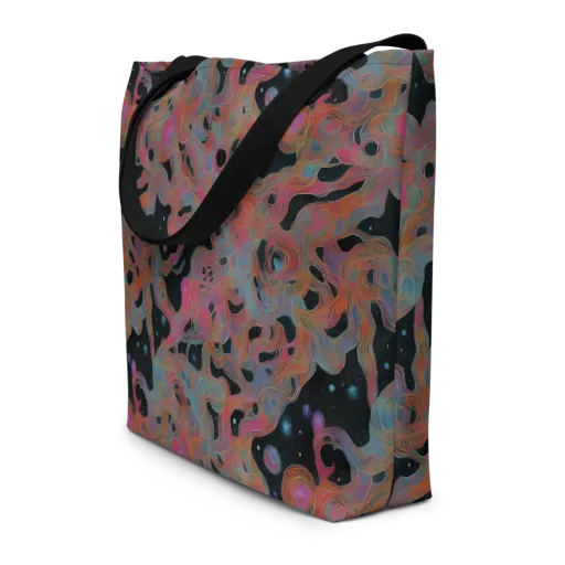 Planetary Drift on a Large Tote Bag W/ Pocket
