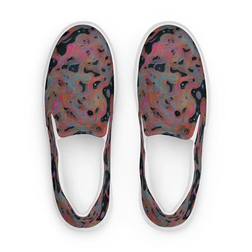 Planetary Drift on Women's Slip-On Canvas Shoes — Front