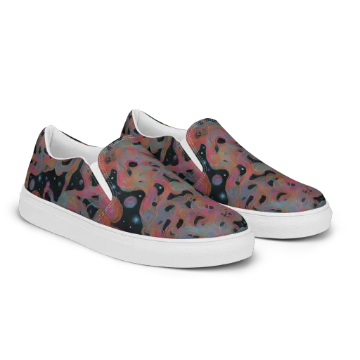 Planetary Drift on a Women's Slip-On Canvas Shoes