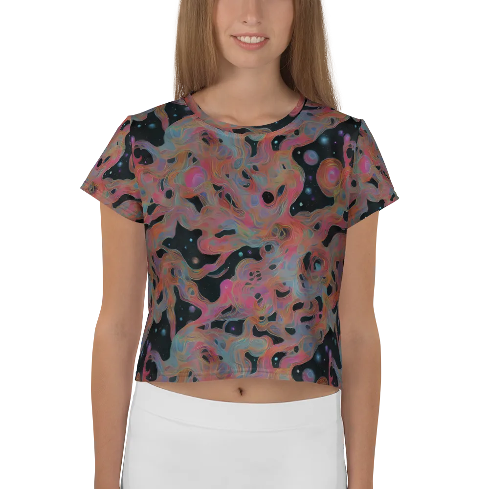 Planetary Drift on Crop Tee — Front