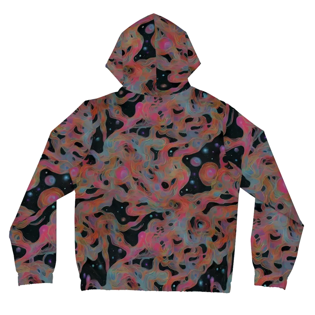 Planetary Drift on Women's Full-Zip Hoodie — Back