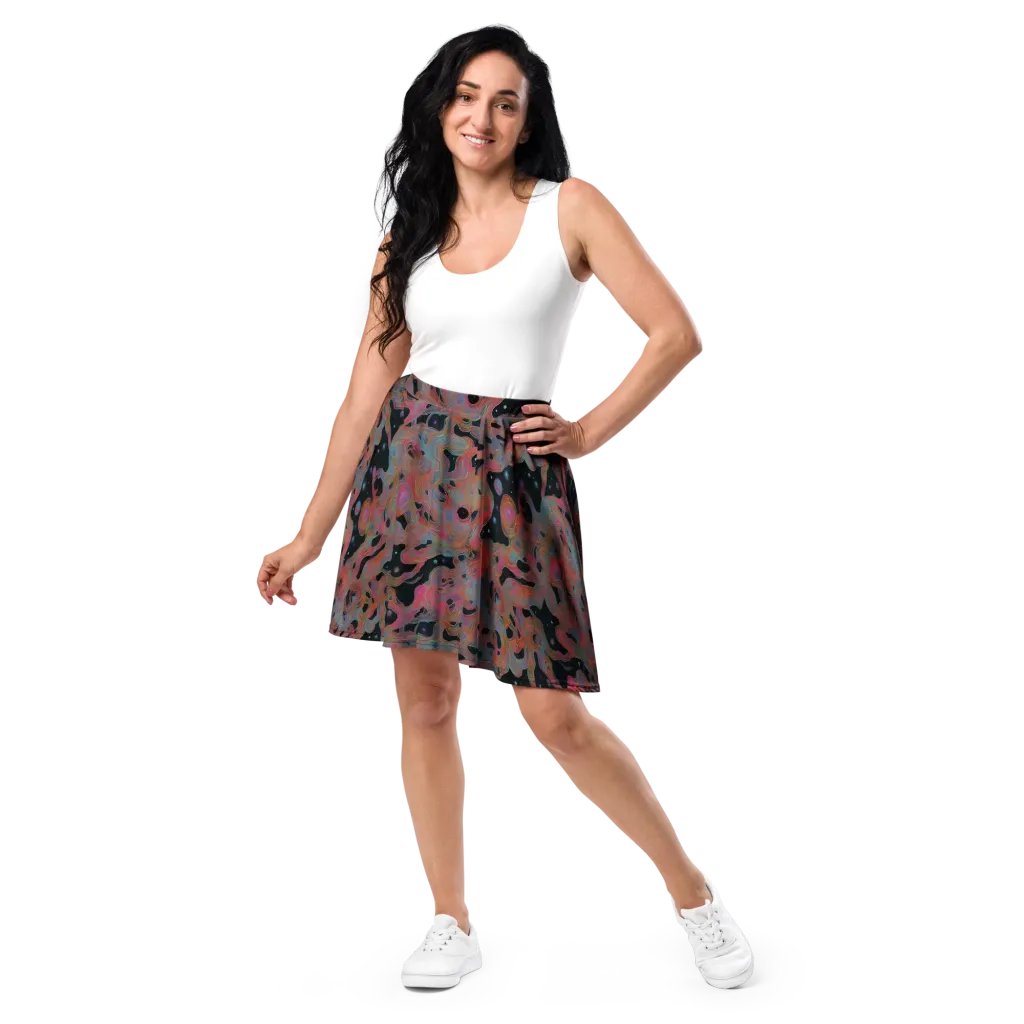 Planetary Drift on Skater Skirt — Front