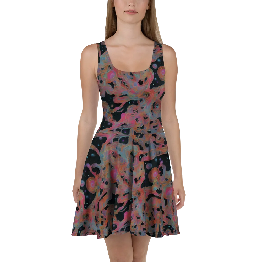 Planetary Drift on Skater Dress — Front