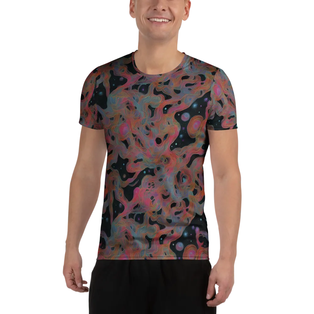 Planetary Drift on Men's Athletic T-Shirt — Front