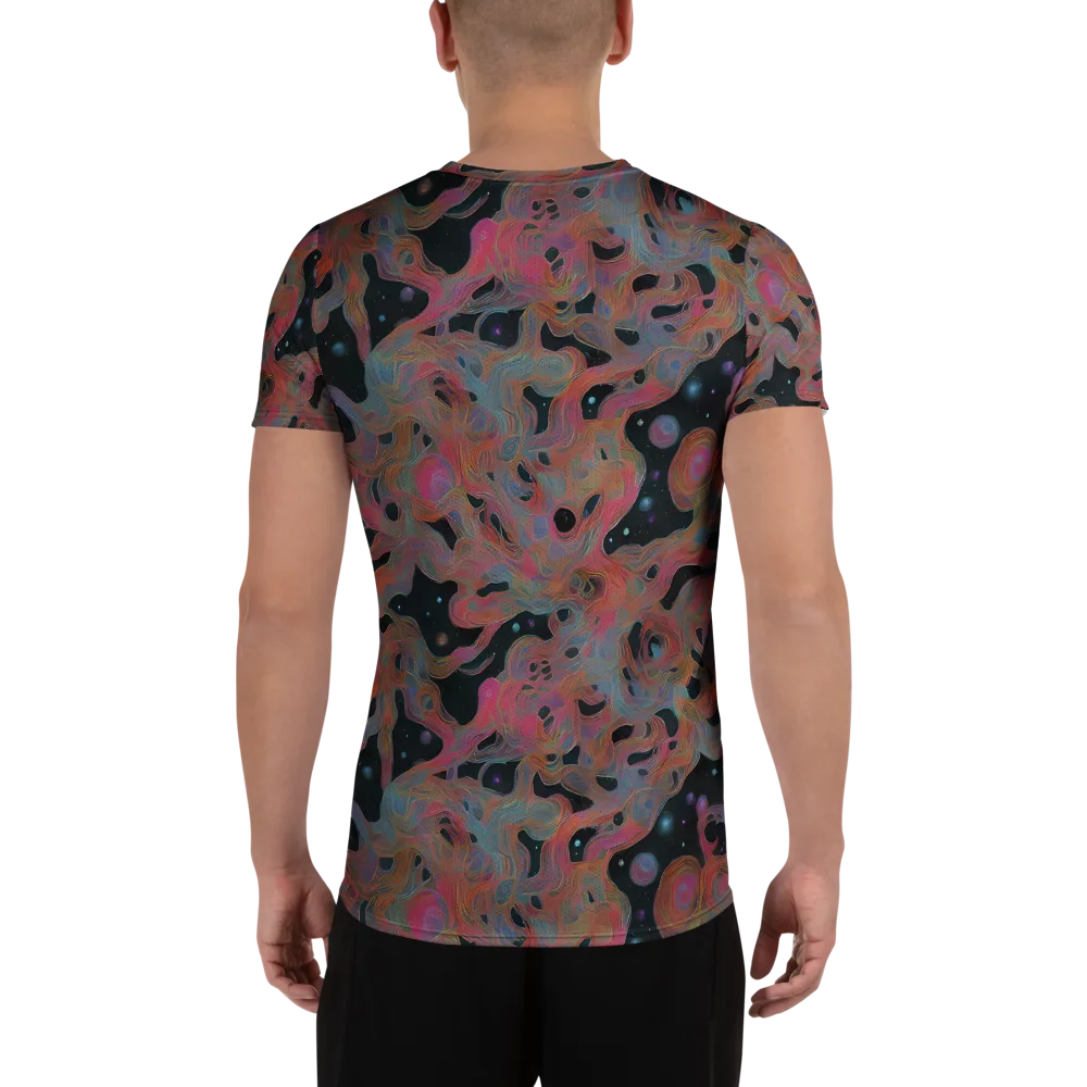 Planetary Drift on Men's Athletic T-Shirt — Back
