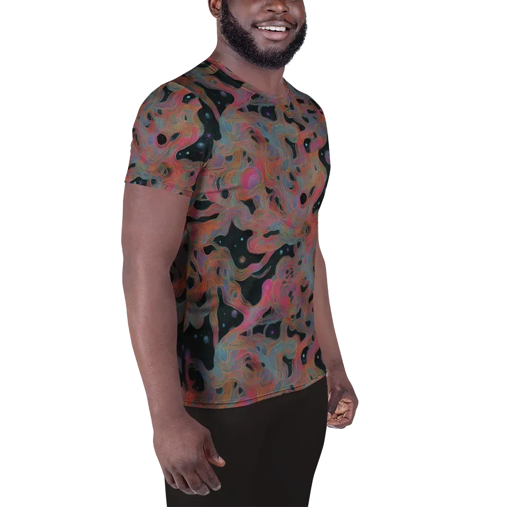 Planetary Drift on Men's Athletic T-Shirt — Right