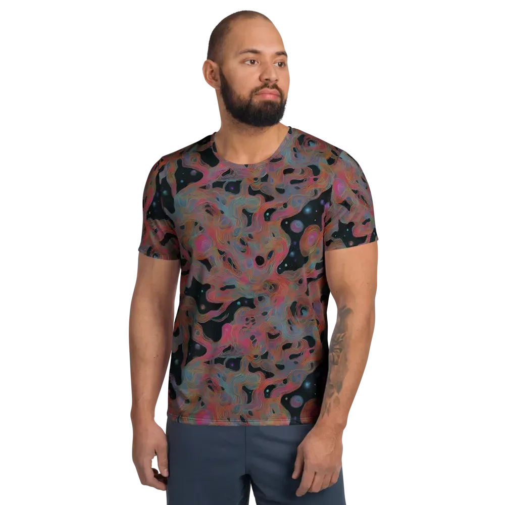 Planetary Drift on Men's Athletic T-Shirt — Front